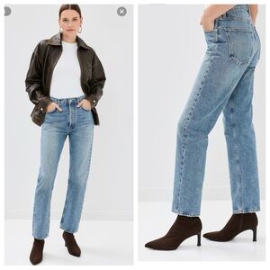 Agolde 90's Pinch Waist High Rise Straight Jeans